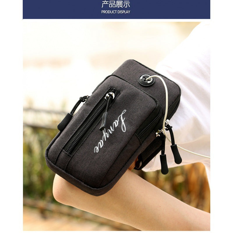 Running phone waist bag arm wrist bag