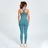 Beautiful Back Bra High Elastic Buttocks Fitness Pants Sports Suit
